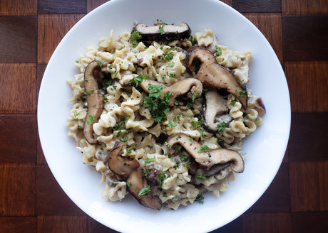 Savory Shiitake Stroganoff