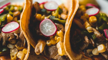 Oyster Mushroom Tacos with Grilled Poblano Pepper + Corn Salsa